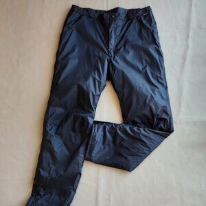 OLYMPIA Moto Sports Men's Insulated Over Pants Leg-Zipper Waterproof Black